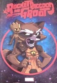 Rocket Racoon and Groot.